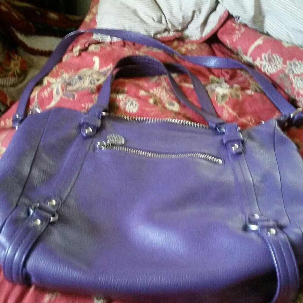 COACH purple handbag